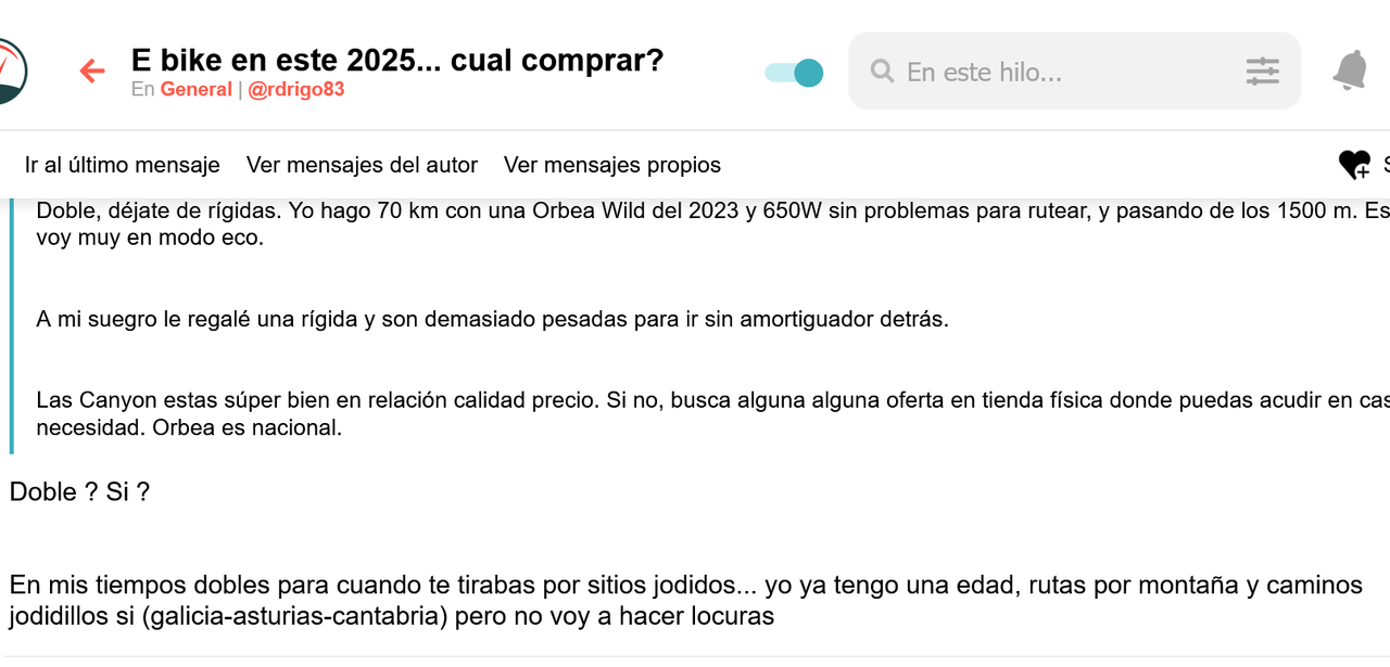 Screenshot 2026 02 26 at 01 26 52 E bike en este 2025 cual comprar Forocoches