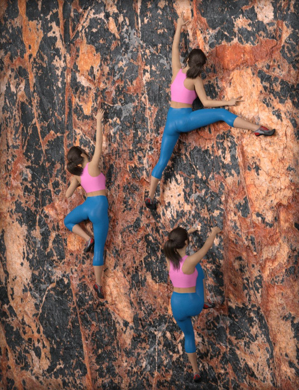 MDCH Climbing Poses for Genesis 3 and 8