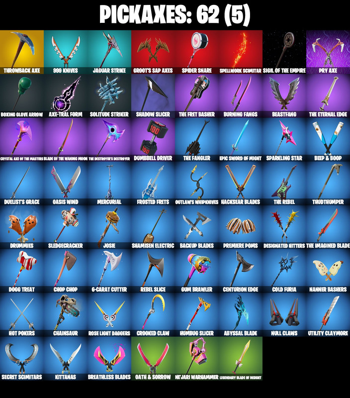 pickaxes comp