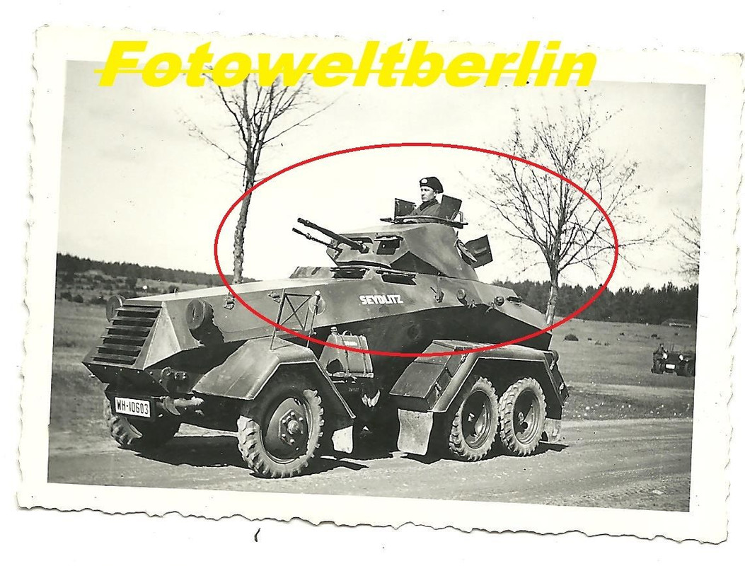 Foto 2 WK Deutscher Panzerspähwagen SPW SkdKFZ 2