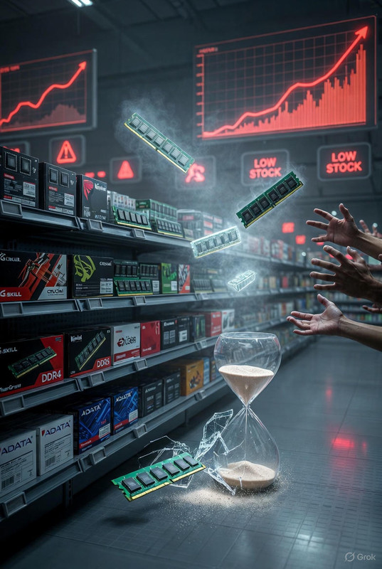 Memória DRAM no Apagão: Fabricantes Adiam Kits para 2026 e Acendem o Alarme nos PCs