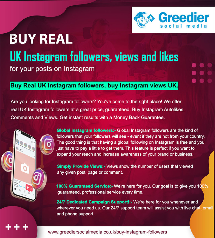 Buy instagran followers uk