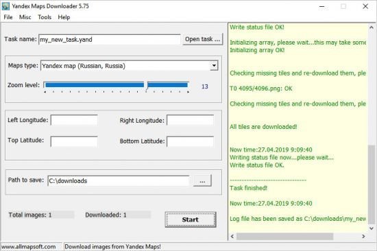 AllMapSoft Yandex Maps Downloader 5.823