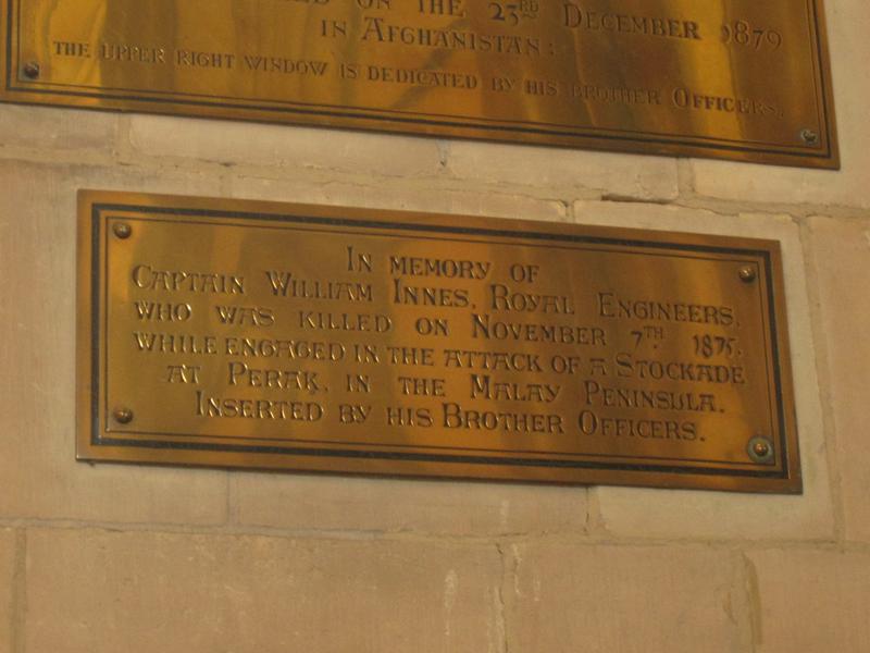 Kapten William Innes, Tentera Inggeris Pertama Yang Gugur Dalam Perang Perak