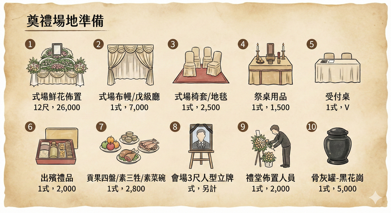 奠禮場地準備服務_藏軒方案