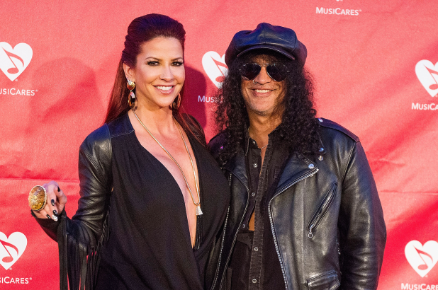 Slash and ex-wife Perla Ferrar