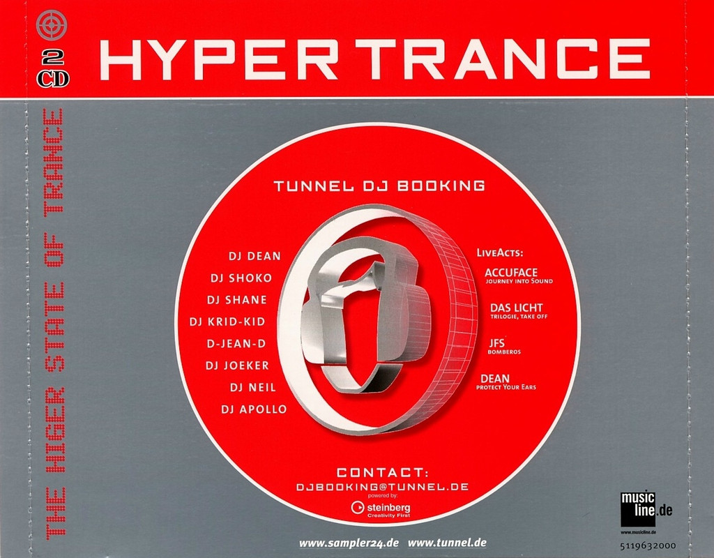 25/11/2023 - Various – Hyper Trance 01 (2 x CD, Compilation)(Sony Music Media – SMT 511963 2)  2003  (320) 000-va-hypertrance-01-cover-back-inlay-mod