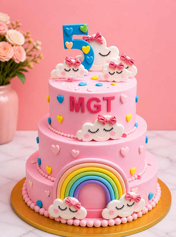 Rose Symphony Cake Image