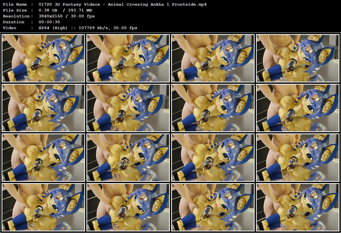 01720 3D Fantasy Videos - Animal Crossing Ankha 1 Frontside.mp4