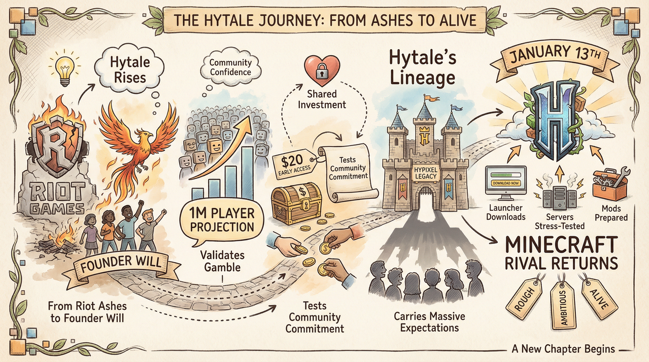 Hytale Early Access Braces For 1M+ Players - January 13 Launch Chaos Incoming 1 Voxel-based survival world with RPG combat and custom player creations
