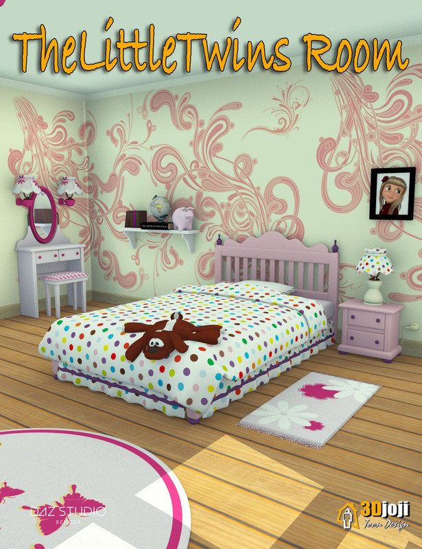 00 main the little twins room daz3d