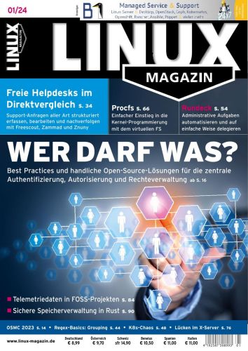 Cover: Linux Magazin No 01 2024