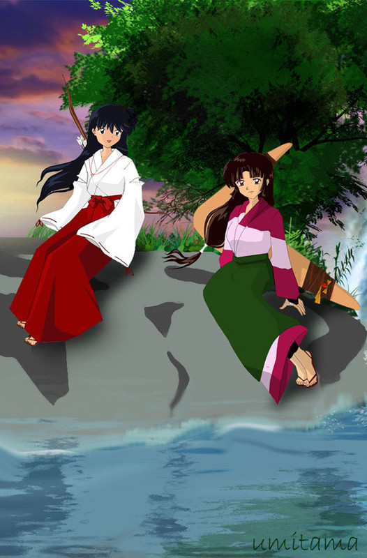 kagome_and_sango_by_umitama