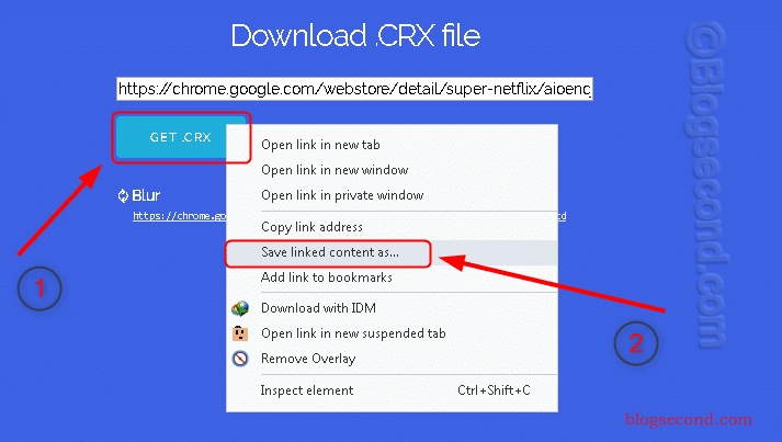 Retrieving CRX files from the extension