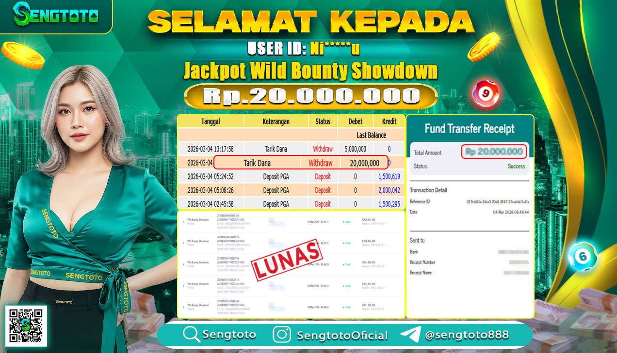 BUKTI PEMBAYARAN SLOT WILD BOUNTY SHOWDOWN