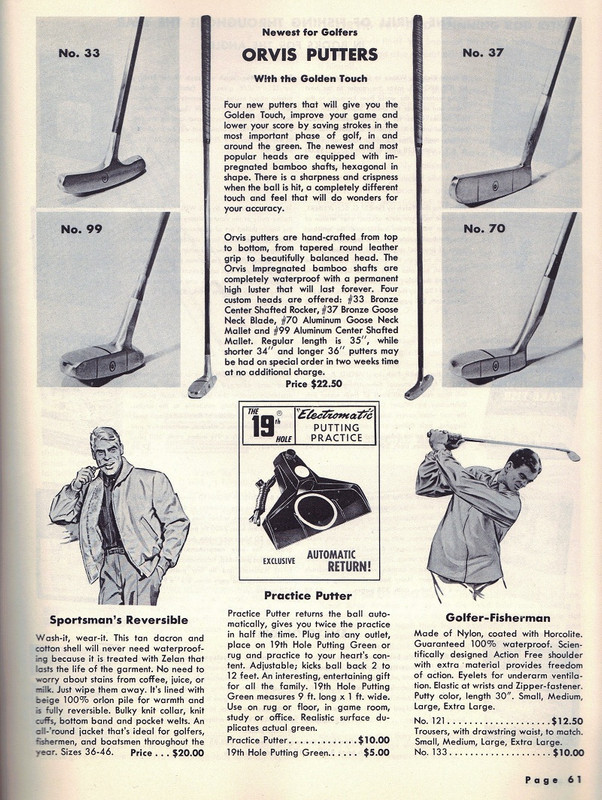 Catalog - 1960 page 61 (golf clubs)