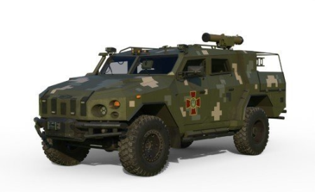 Novator light armored vehicle Stugna P 3D model