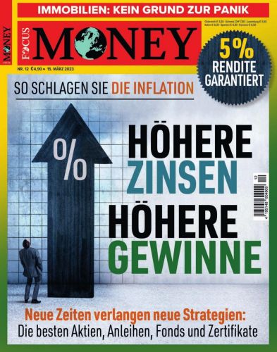 Cover: Focus Money Finanzmagazin No 12 vom 14  März 2023