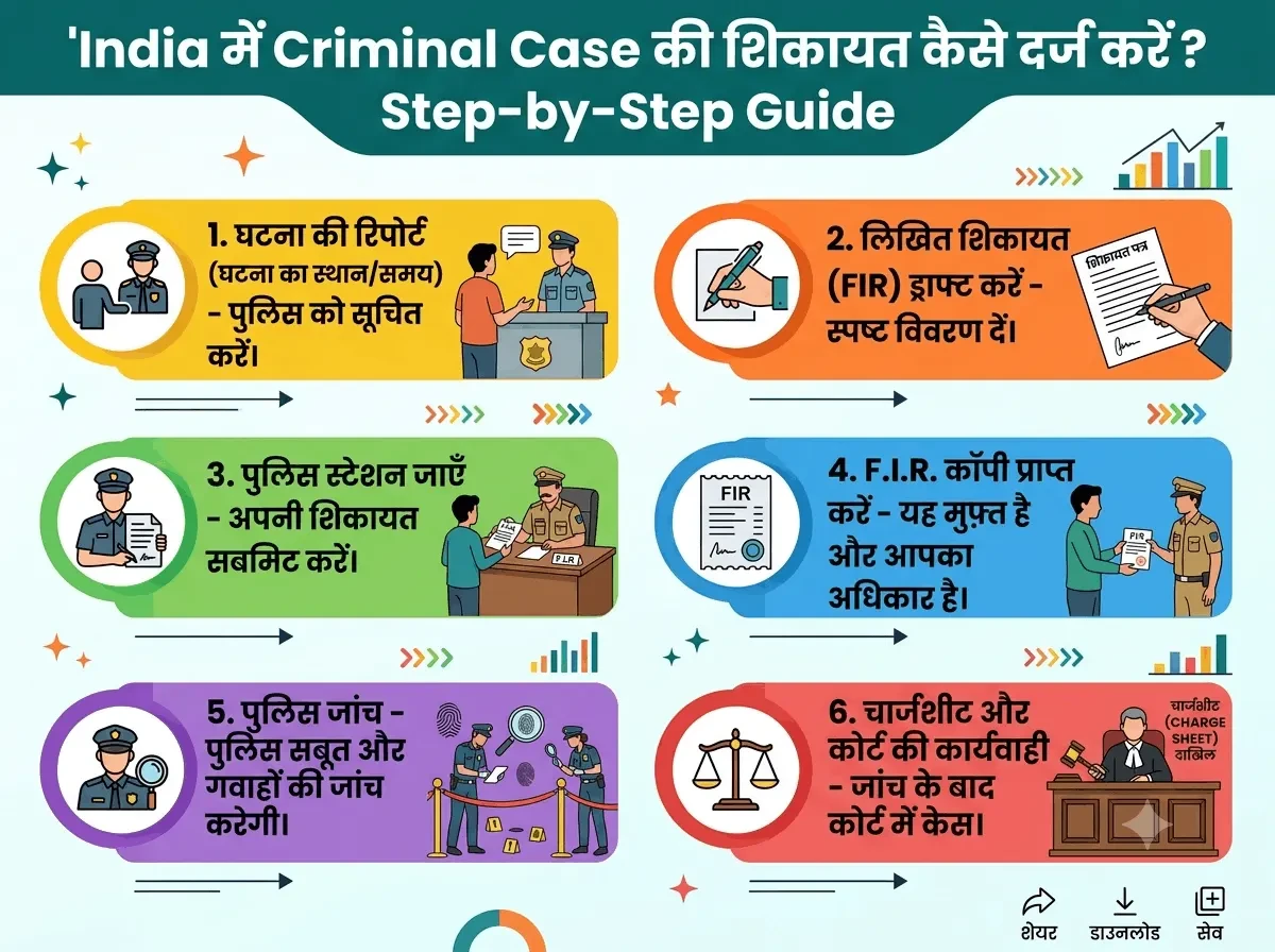 India में Criminal Case की शिकायत कैसे दर्ज करें? Step-by-Step Guide