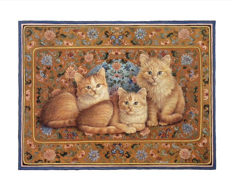 ABIGAILS-CATS-KITTENS-ON-EIGHTEENTH-CENTURY-CHINESE-SILK-QUING-DYNASTY-1-C25014-1