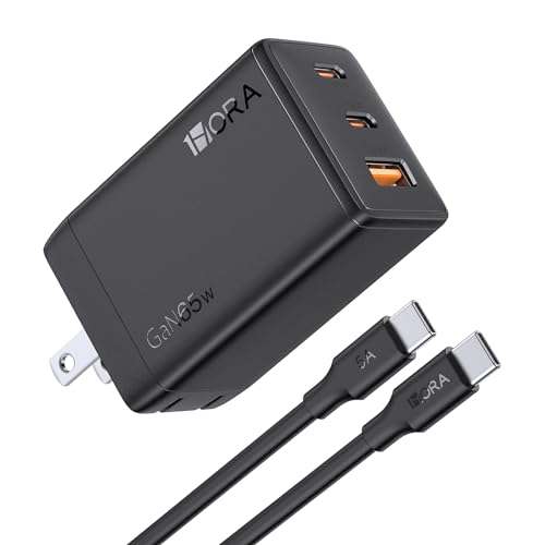 Amazon: Cargador 65w 1HORA USBC + Cable USB 2mts 
