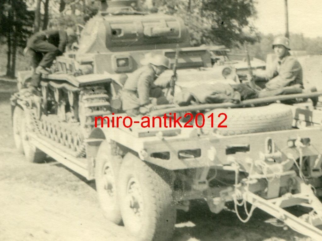 Panzerregiment 5, Panzer auf Tiefladeanhänger, P