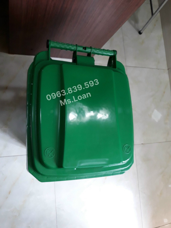 Thùng rác 60L đạp chân, thùng đựng rác hộ gia đình, thùng rác công cộng / 0963.839.593 Ms.Loan Nap-day-kin-thung-rac-nhua-60-L