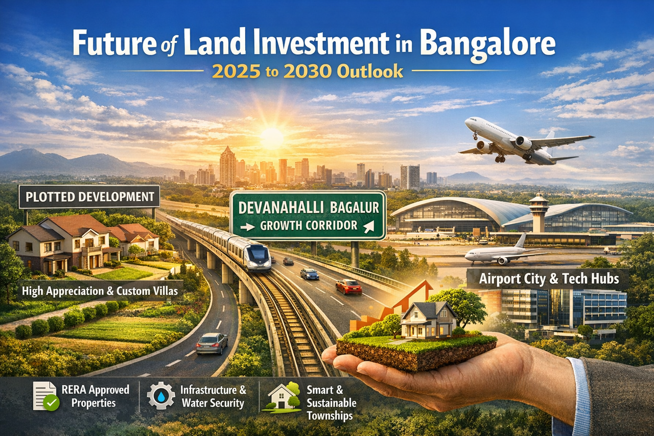 Future of Land Investment in Bangalore: 2025 to 2030 Outlook