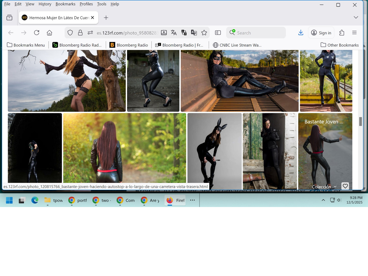 95808283 beautiful woman in leather latex on the printscreen