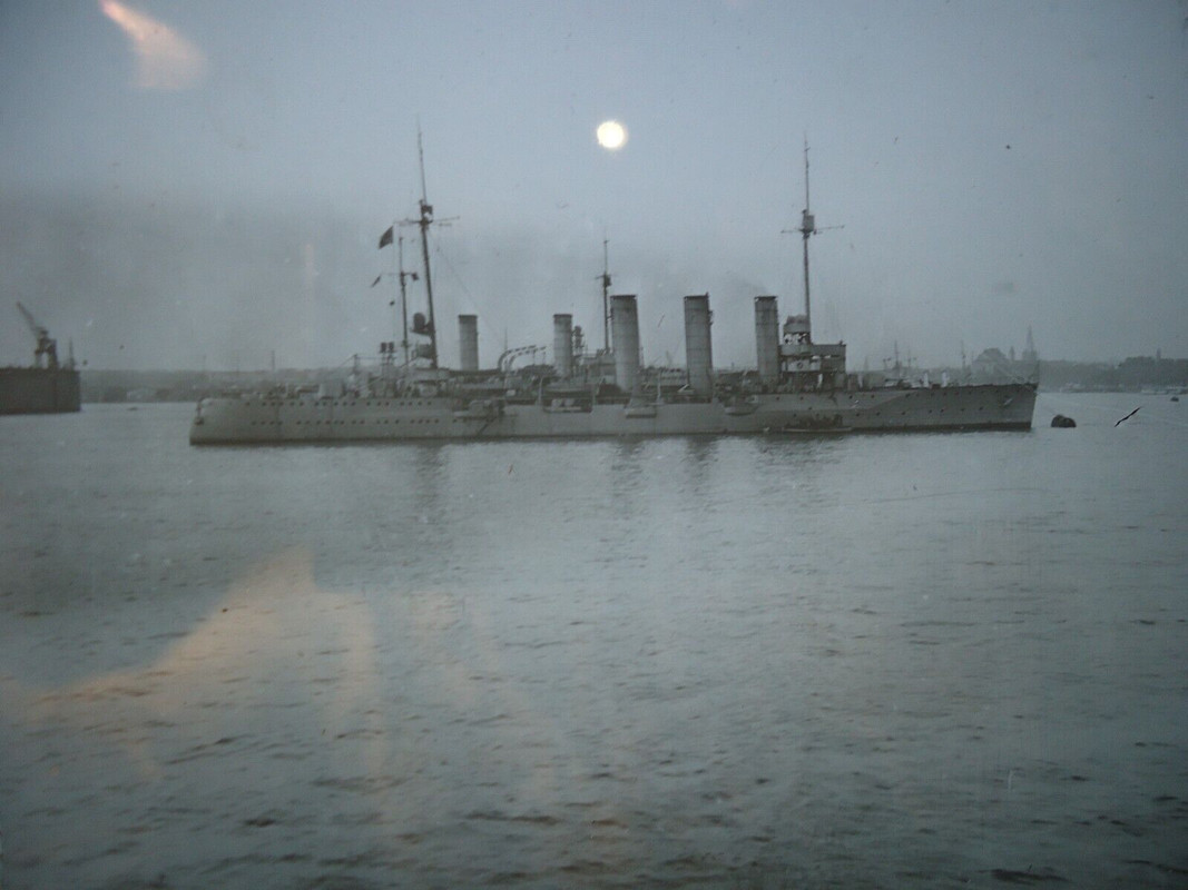 Dia - Glas - Positiv - Marine Schiff Schlachtschiff - ca. 1.WK (3)