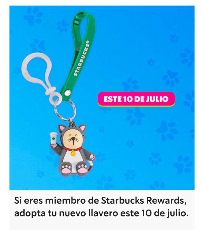 Starbucks Rewards - Early Access Llavero Bearista 
