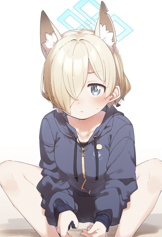 depth of field, 1girl, kanna (blue archive), short hair, {{artist_ yukie (kusaka s-3018567962