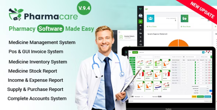 Pharmacare – Pharmacy Software Made Easy PHP