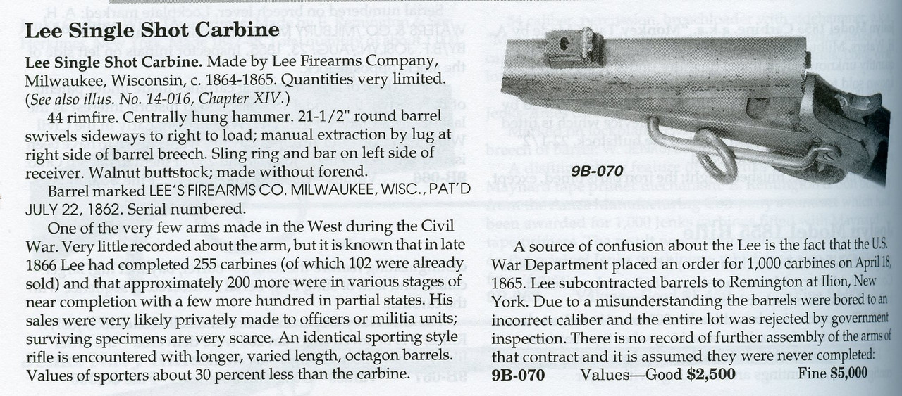 Lee Single Shot Carbine