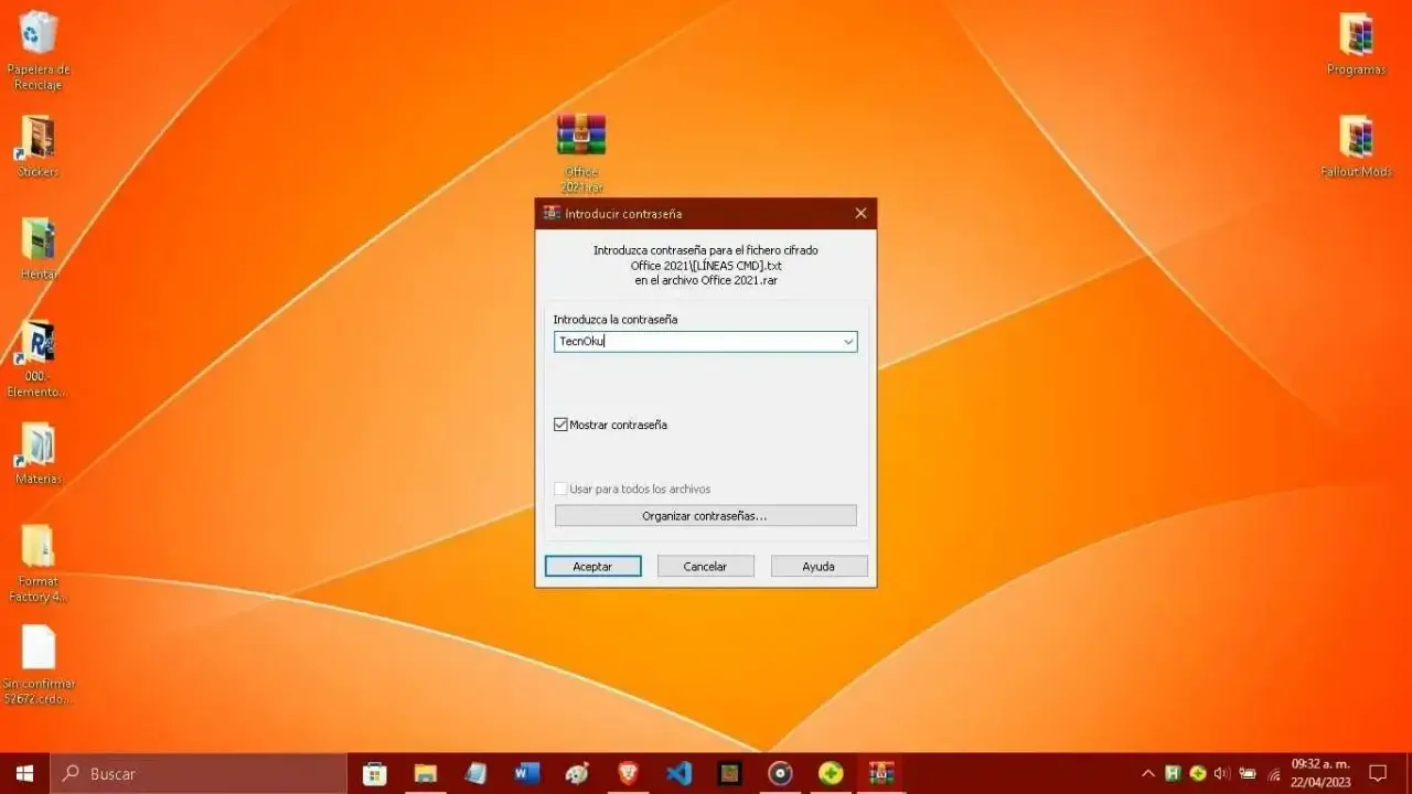 Ingresar contraseña TecnOku Ingresar contraseña TecnOku