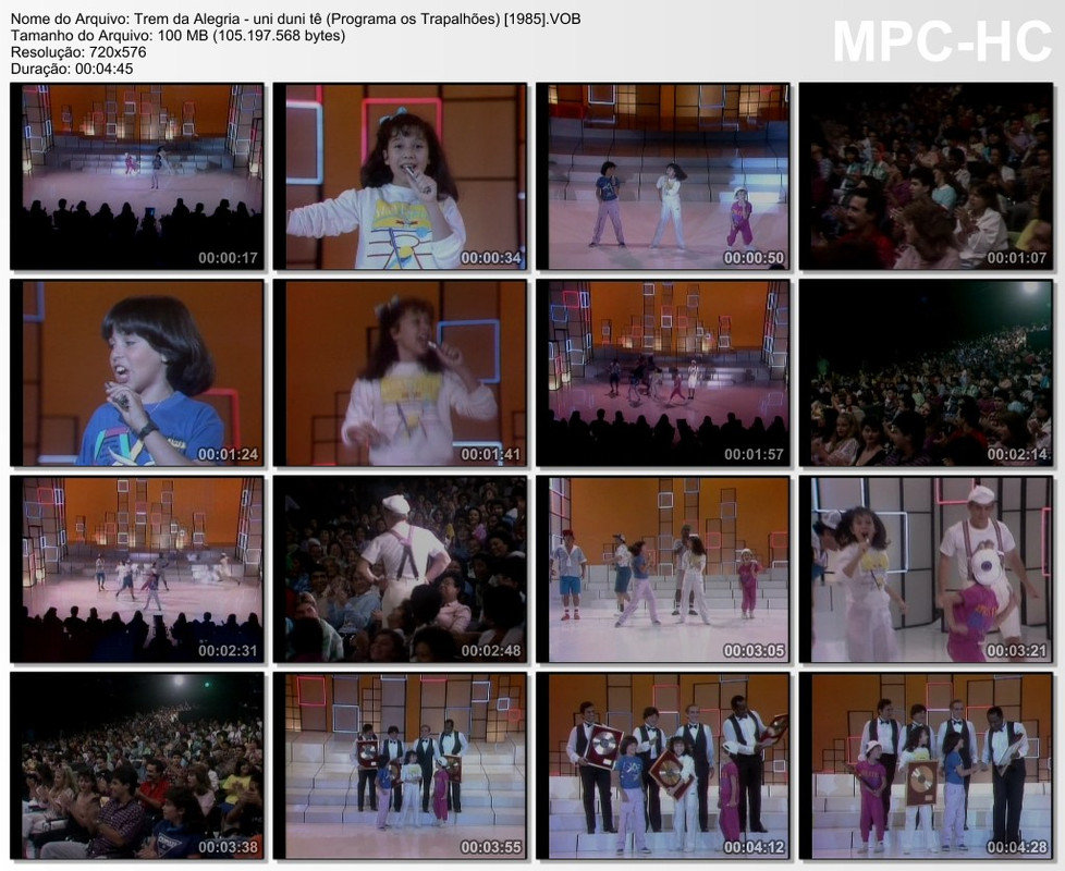 Trem da Alegria - uni duni tê (Programa os Trapalhões) [1985].VO