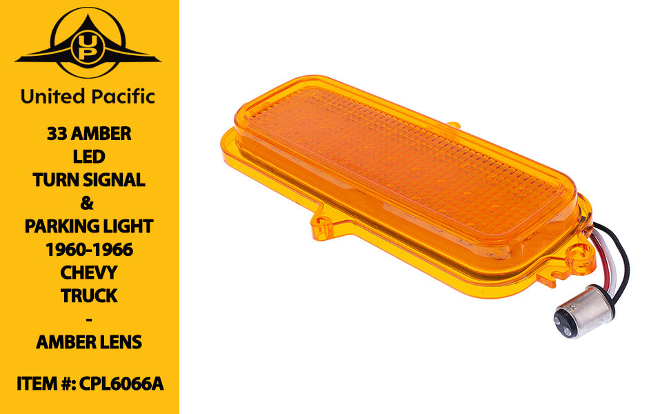 Brothers Trucks LED Parking Light Assemblies; Amber PLLD66A (60 - View #2