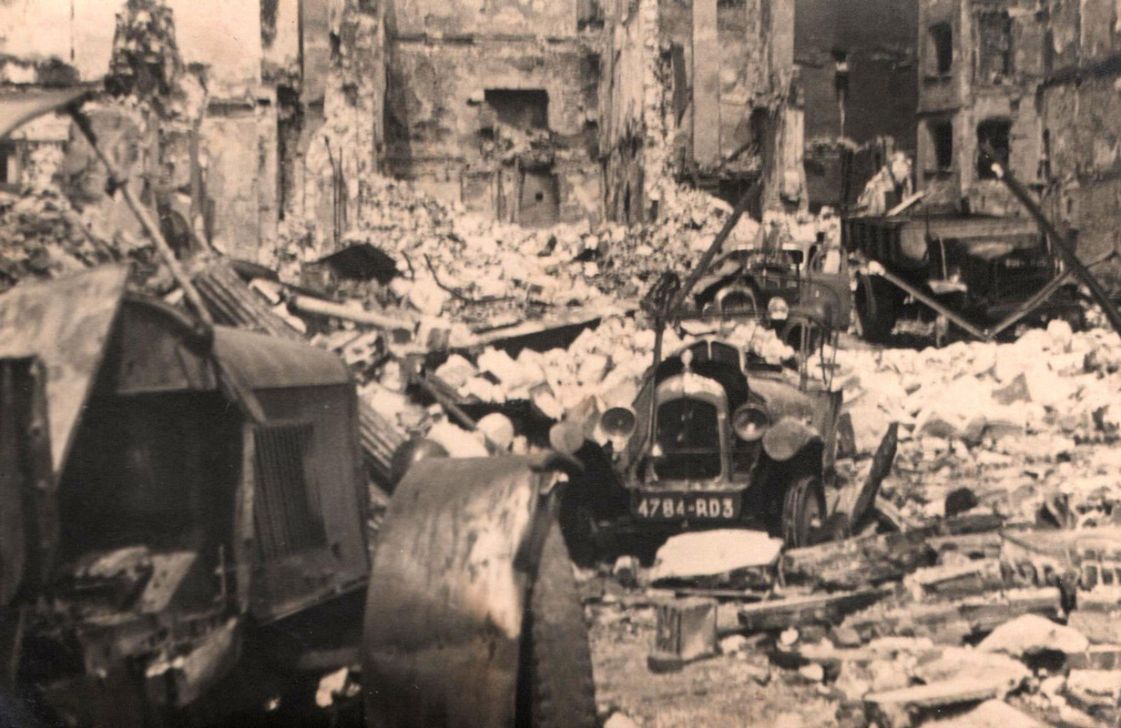 Frankreich zerstörte Stadt Arras   Umgebung