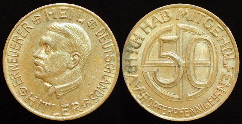 Alemania - Bielefeld - 1 Goldmark 1923 - Página 2 Hitler-Opferpfenig