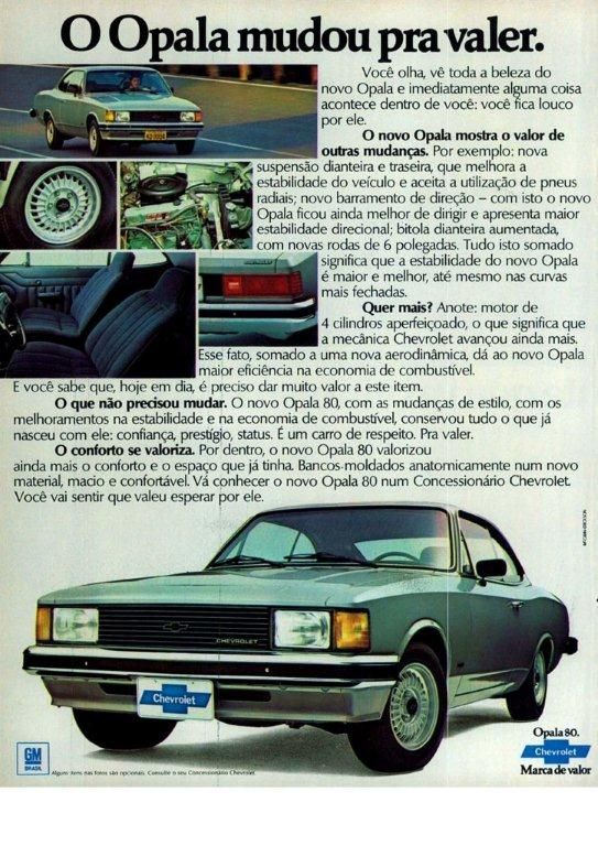 Dúvidas  1980-Chevrolet-Opala-Brasil
