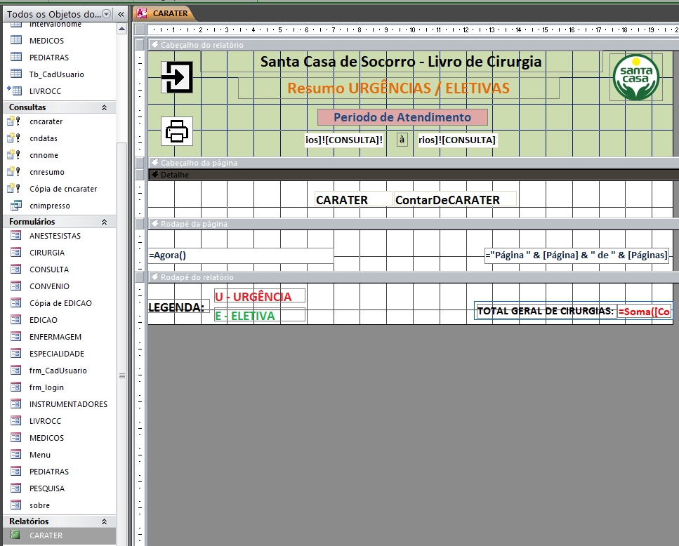 [Resolvido]Contar Carater Urgência / Eletiva. Contar-6