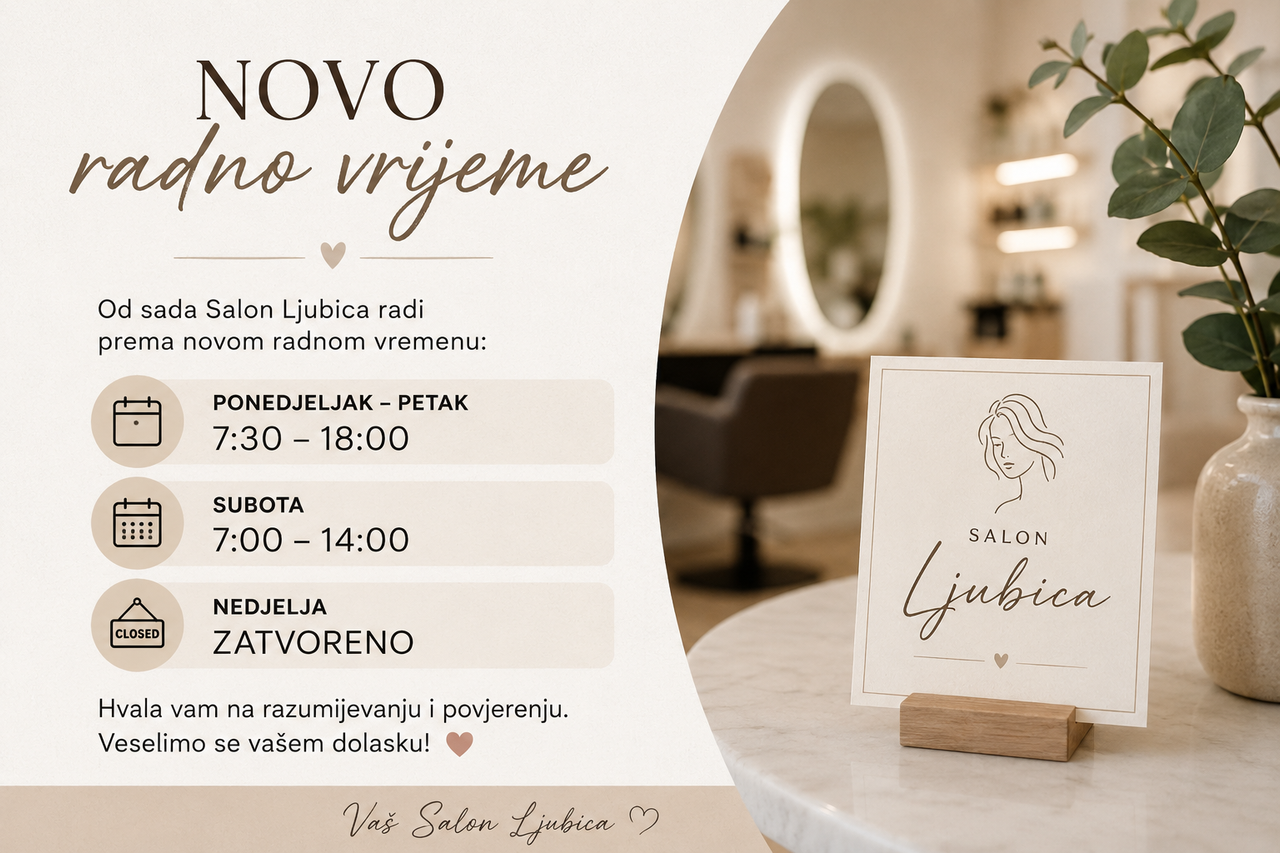 Novo radno vrijeme od 1.9.