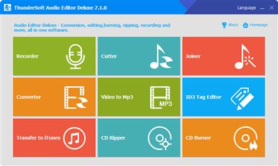 ThunderSoft Audio Editor Deluxe v7.6.0