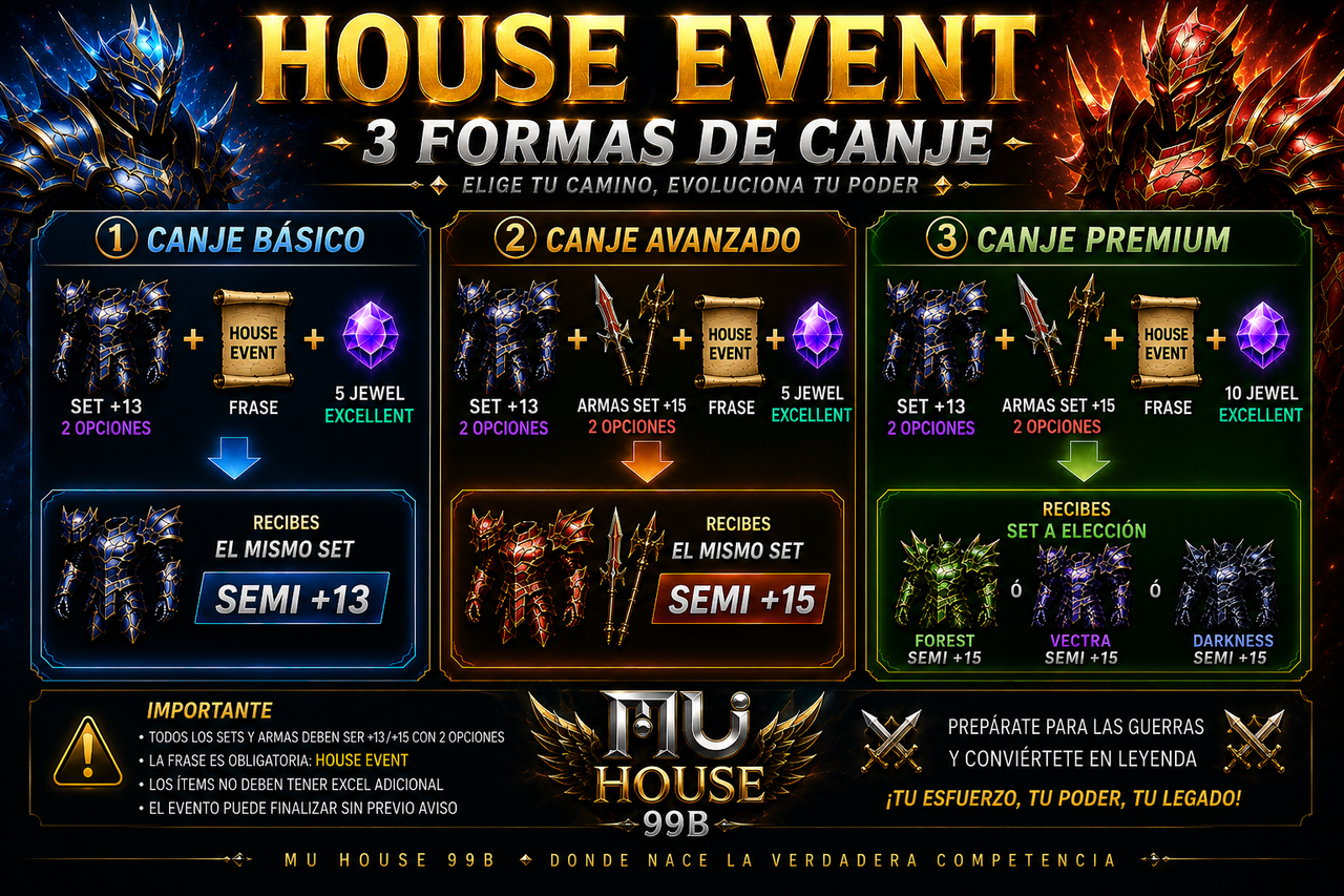 🔥 HOUSE EVENT ACTIVADO 🔥
