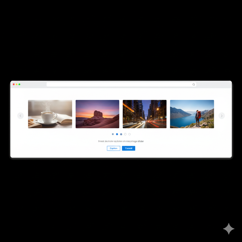 Responsive Image Slider interaction preview