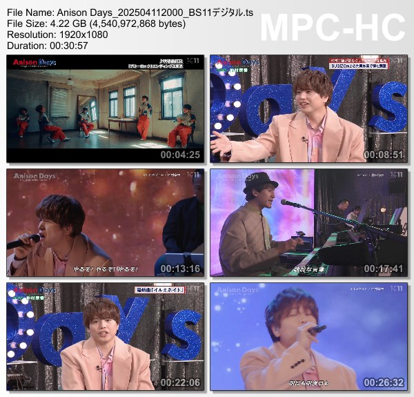 [TV-Variety] Anison Days – 2025.04.11 – #396 Shugo Nakamura