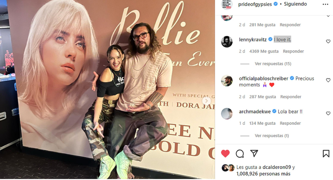 Jason Momoa está muerto de amor por Billie Eilish y ¿Es recíproco?