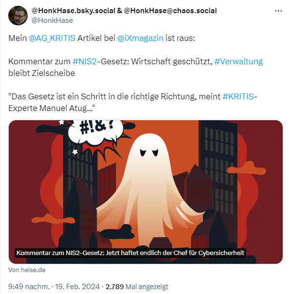 Kommentar zum NIS-2-Gesetz