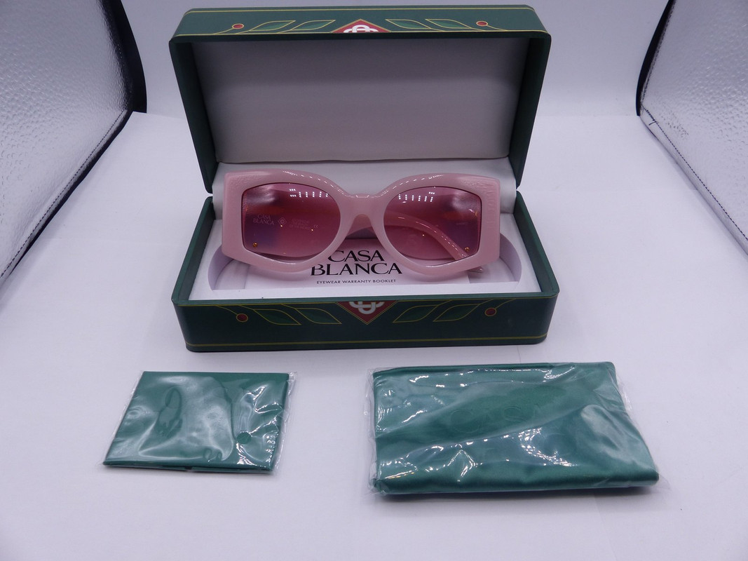 CASA BLANCA 100129 PINK & BABY BLUE EW028C5 WOMENS SUNGLASSES SIZE 54-21-140