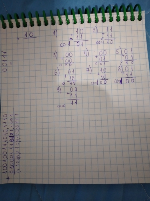 двухбитный сумматор